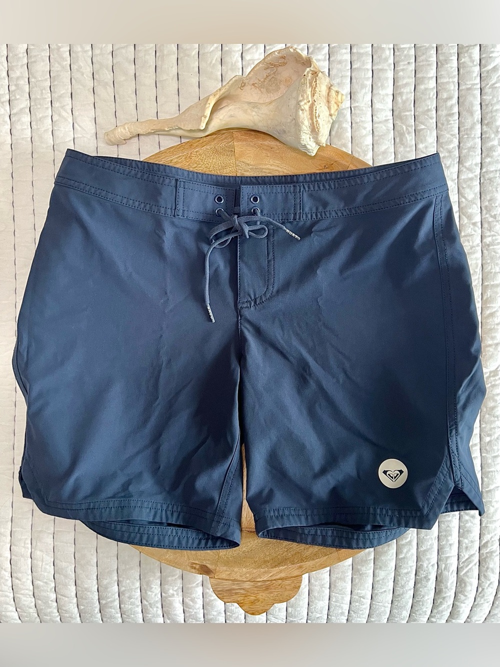 Roxy The To Dye 7” Boardshort Swimwear Beach Cover Women’s Size S Mood Indigo